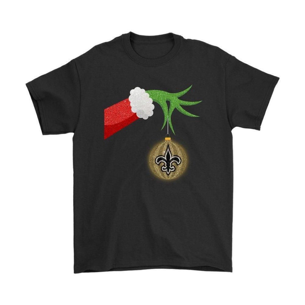 The Grinch Christmas Decoration New Orleans Saints Nfl Graphics Tee